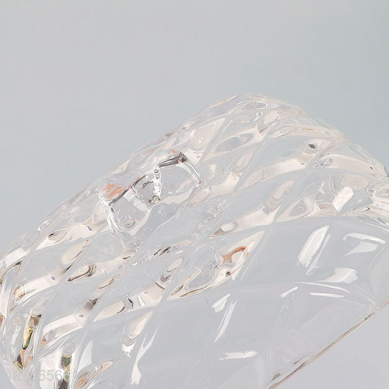 Low price clear glass butter lid for kitchen