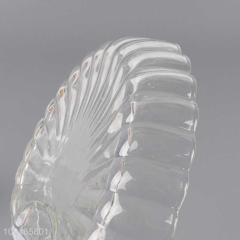 Factory price clear glass plate sushi serving plate