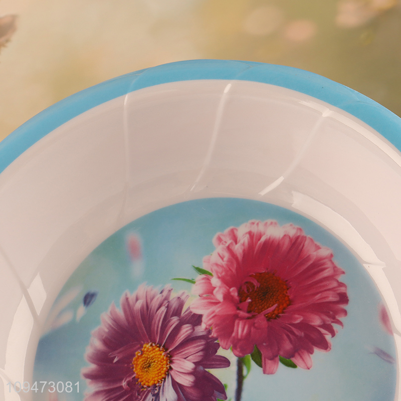 Hot sale flower printed melamine food bowl tableware bowl