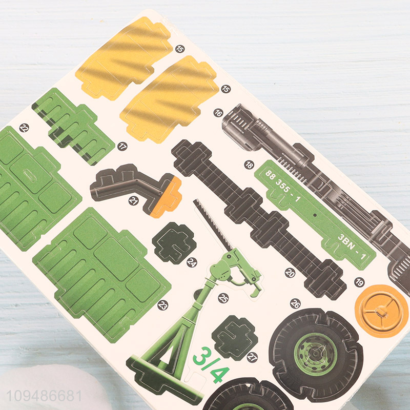 China wholesale jeep 3d paper puzzle toy for kids