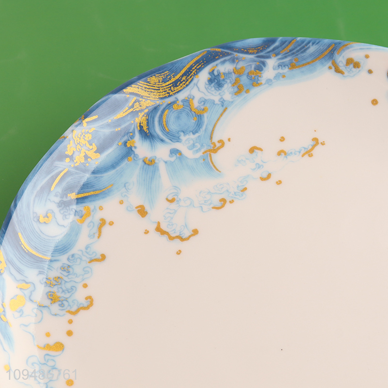 China wholesale 9 inch wavy plate tableware plate