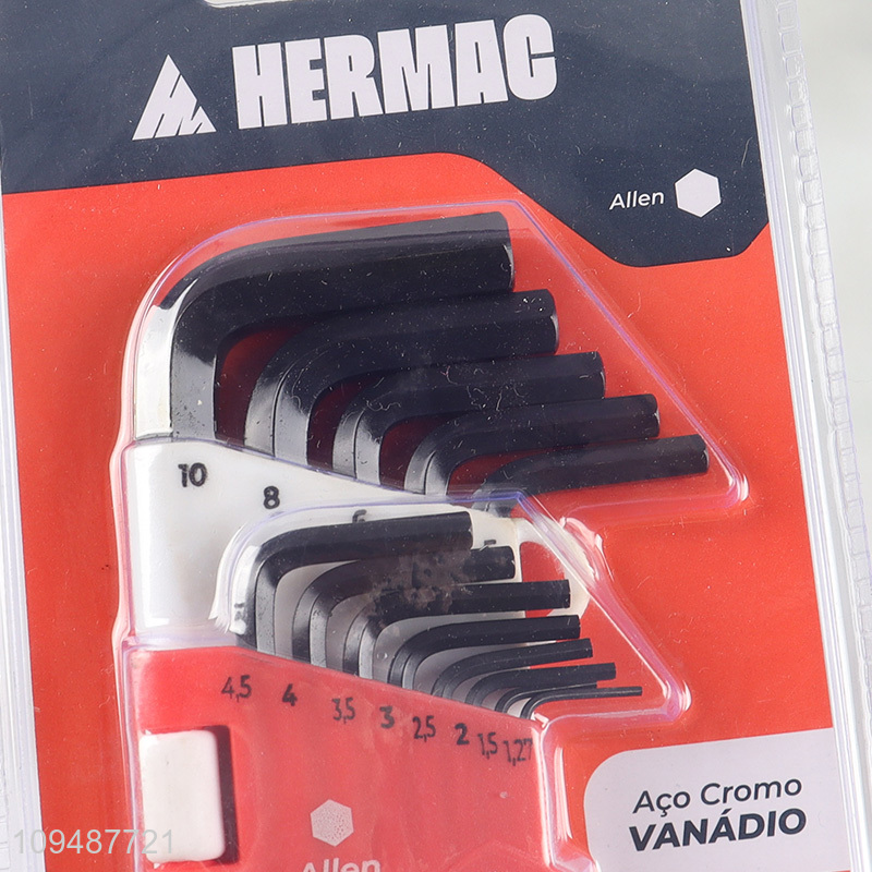 Top products crv steel hex key set for hand tool