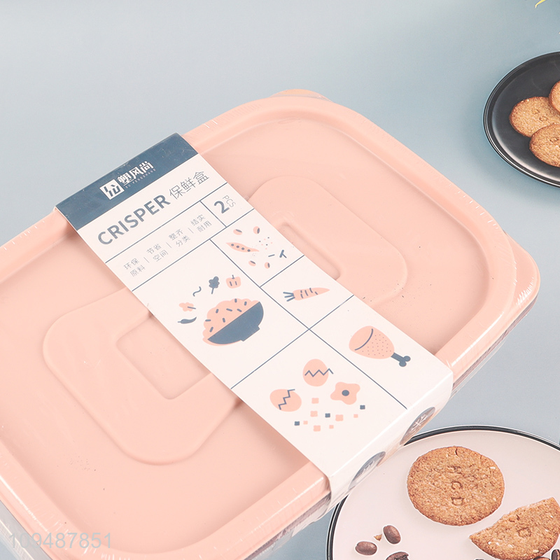 Top quality 2pcs plastic preservation box set for sale