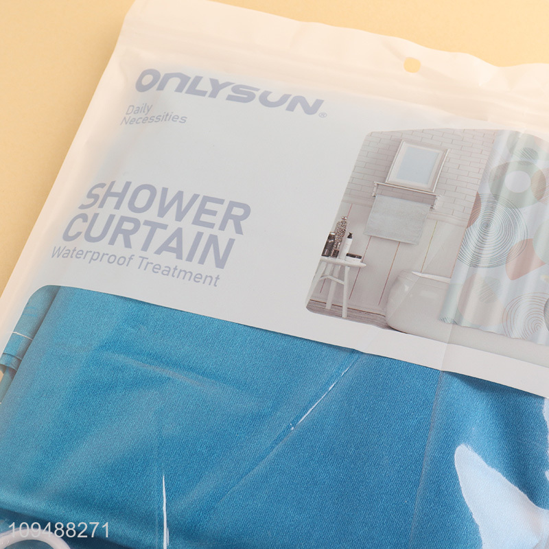 Best sale waterproof polyester shower curtain wholesale