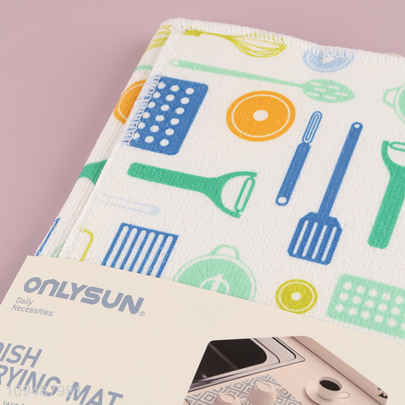 China products absorbent dish drying mat for kitchen