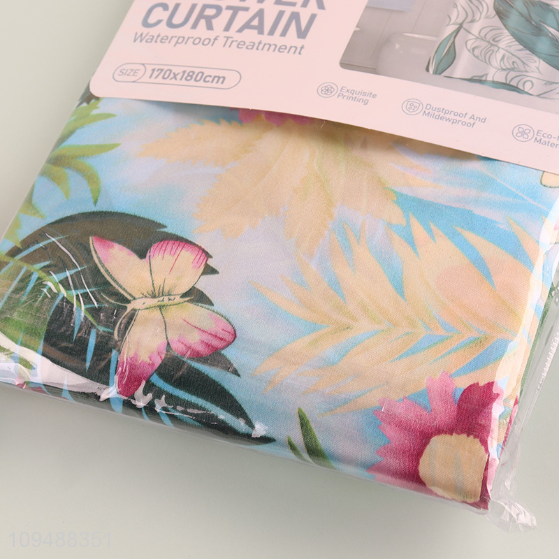 China products printed polyester shower curtain for sale