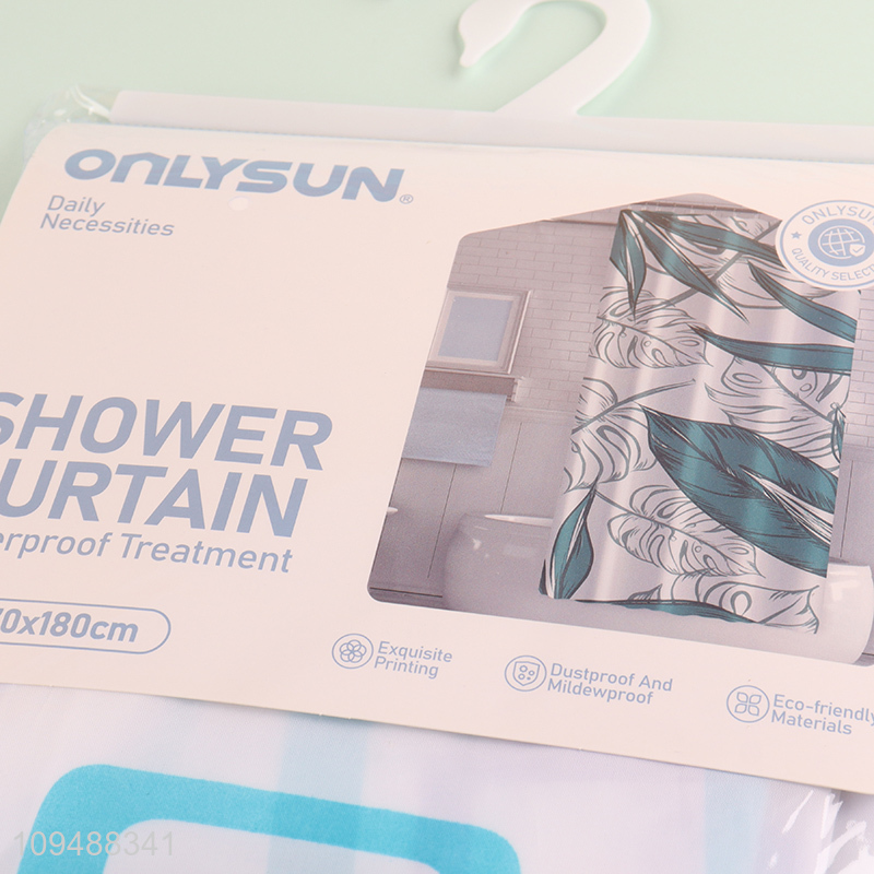 Hot sale home hotel polyester shower curtain