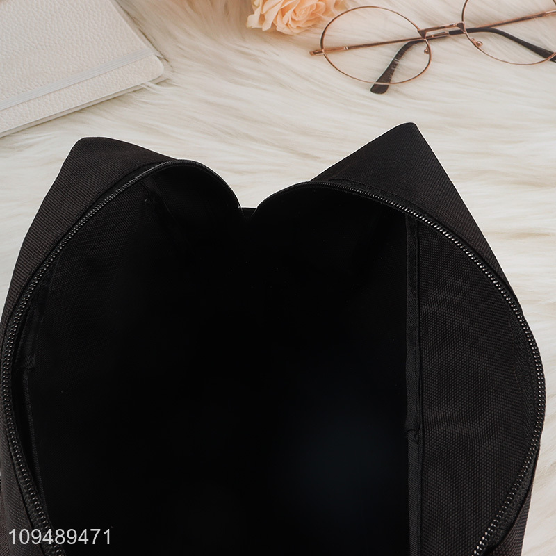 China supplier black cosmetic bag makeup bag