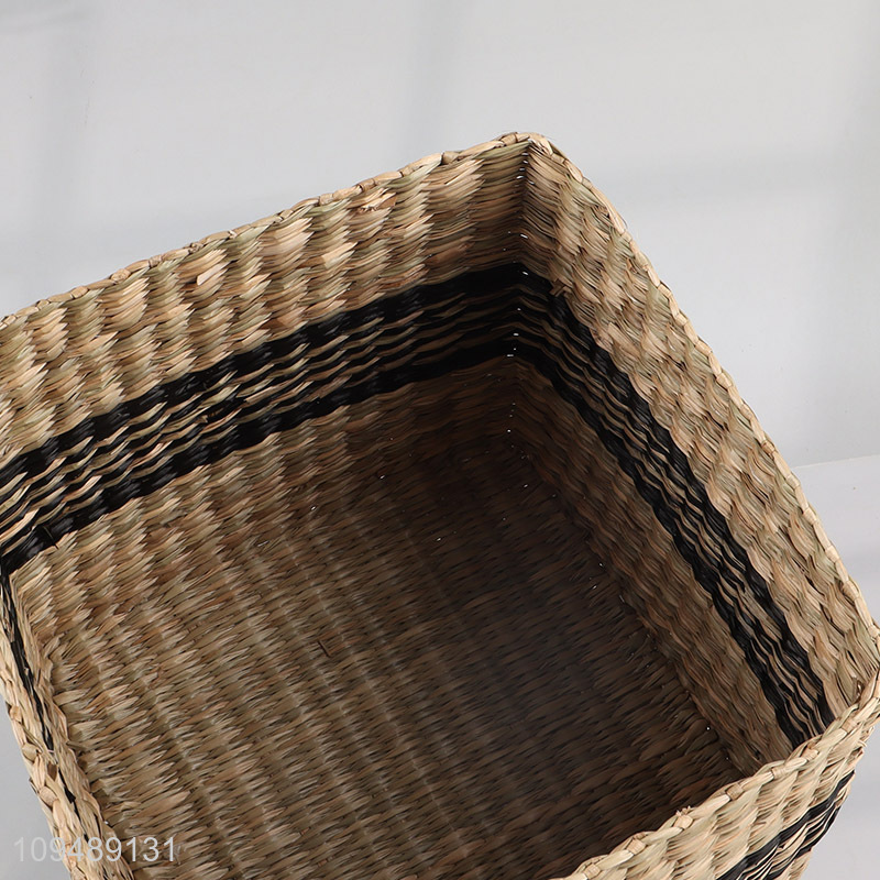 Latest products seagrass storage basket for household