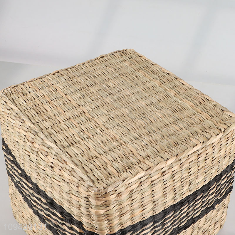 Latest products seagrass storage basket for household