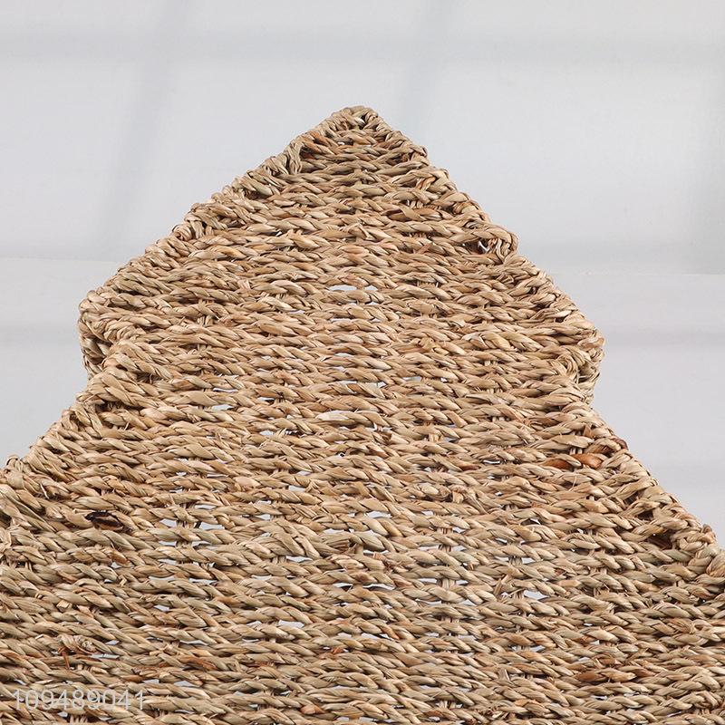 Hot sale seagrass storage basket for household