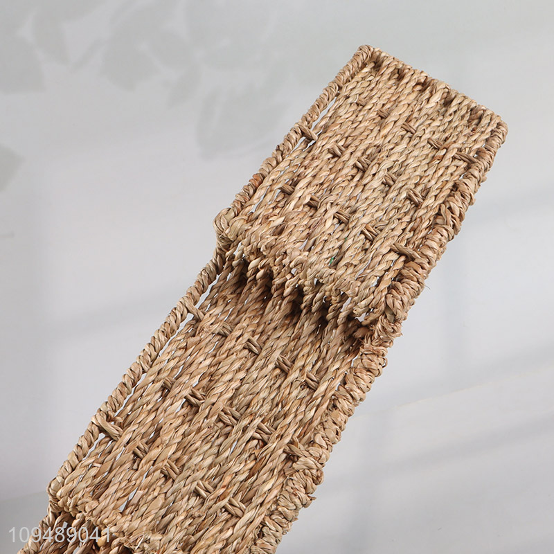 Hot sale seagrass storage basket for household