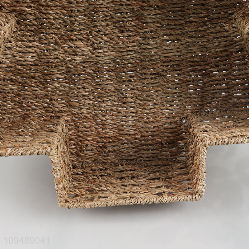 Hot sale seagrass storage basket for household