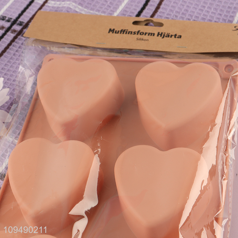 Hot selling heart shape silicone chocolate mold