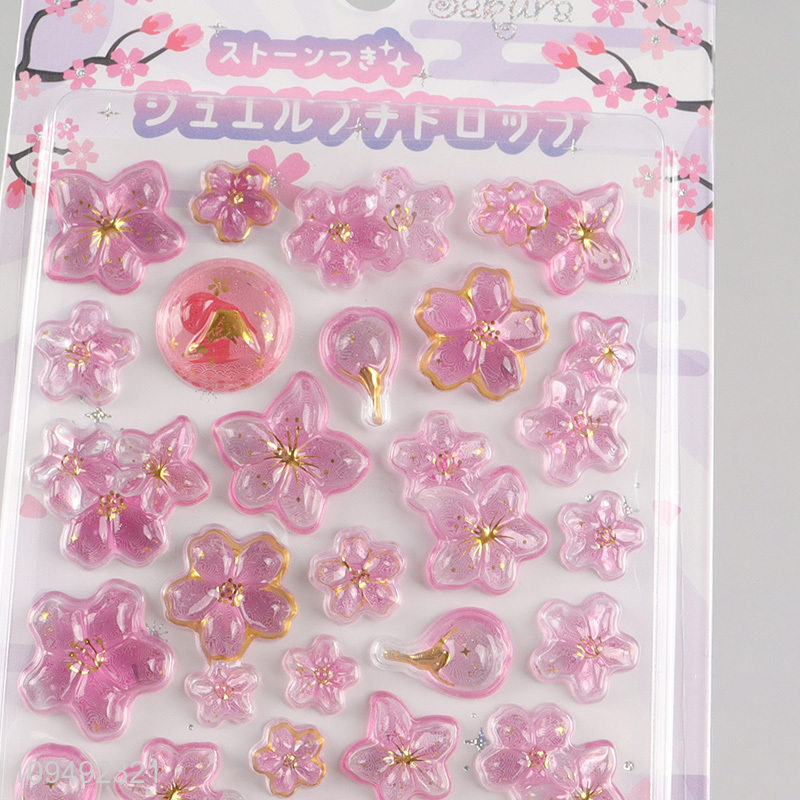 China factory pink pvc 3d decorative stickers