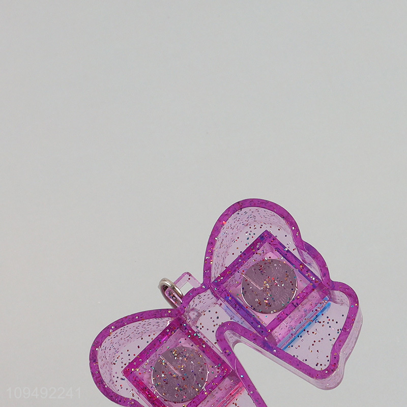 Hot selling stress relief butterfly keychain key rings