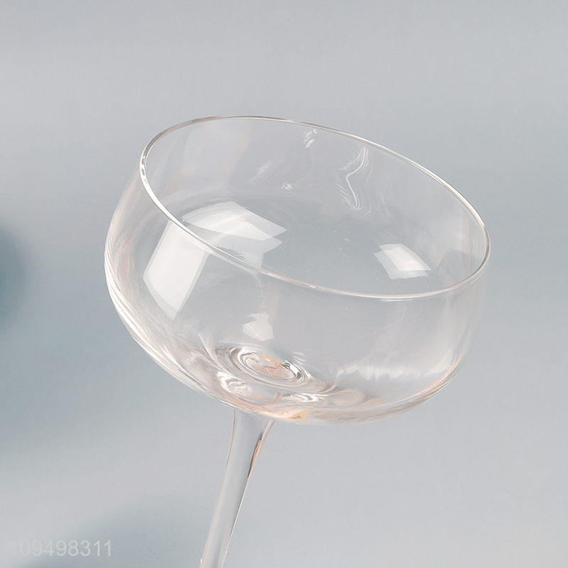 Top selling glass champagne cup goblet cup wholesale