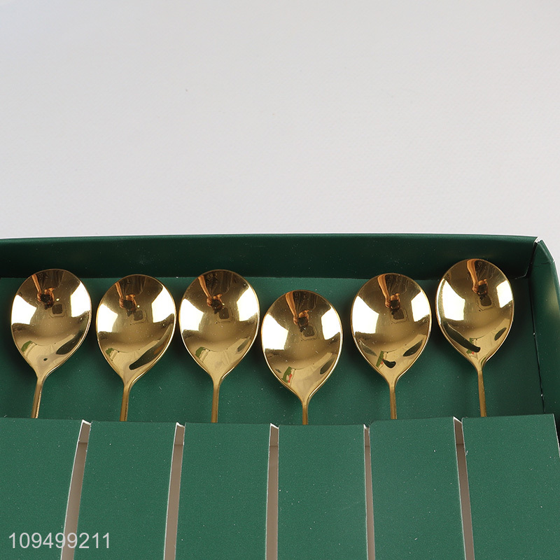 Hot products delicate design christmas cutlery spoon set