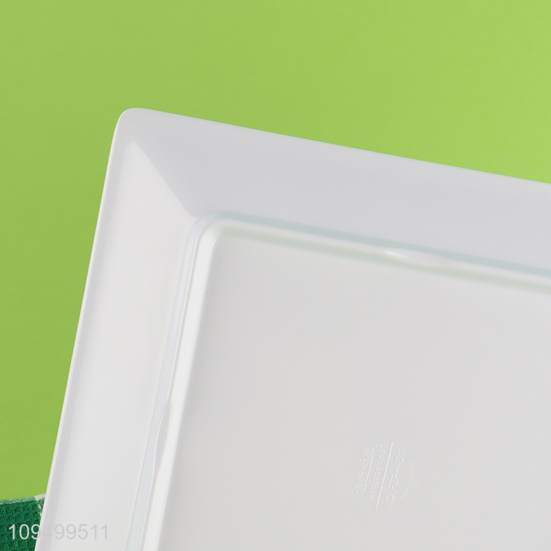 Hot selling square melamine plate for home restaurant