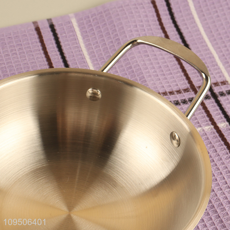 China wholesale stainless steel soup pot with handle