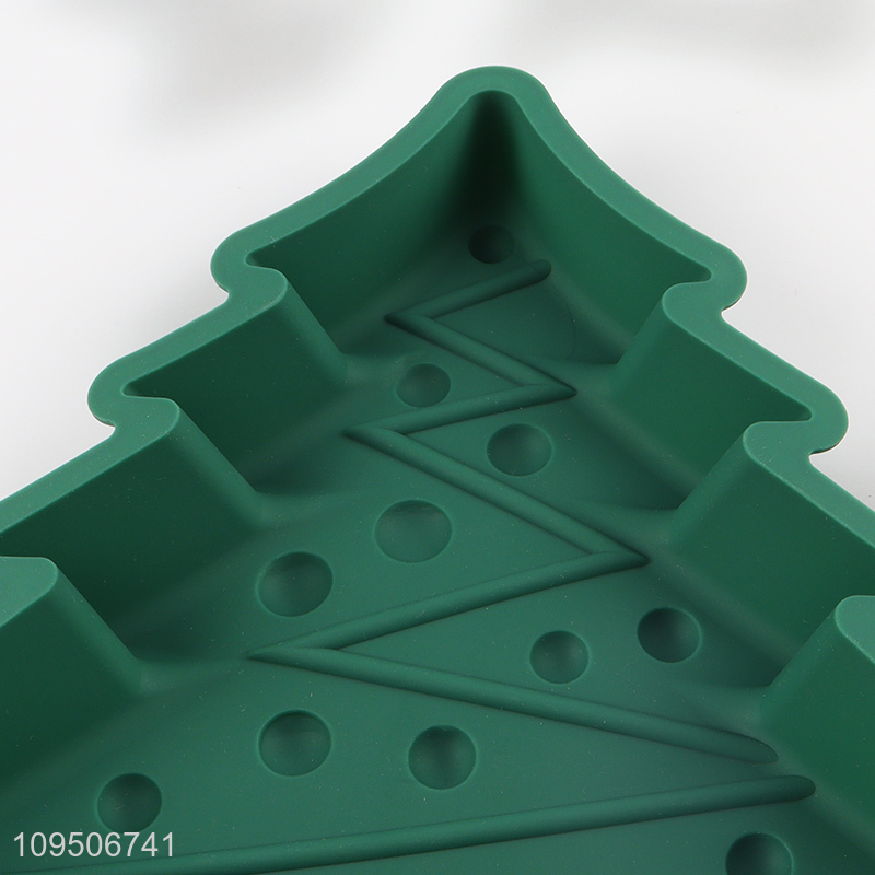 China wholesale xmas tree shape silicone cake mold