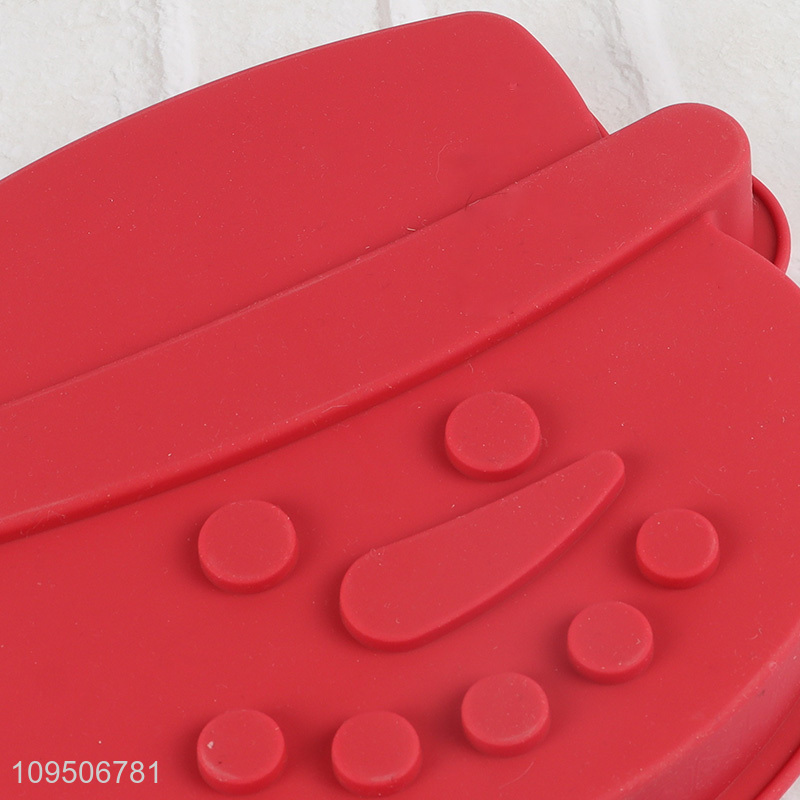 Low price cute snowman silicone cake mold
