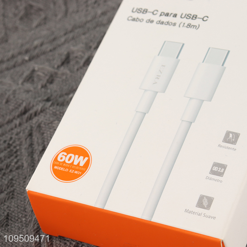 Best quality 60w 1.8m charge cable data line