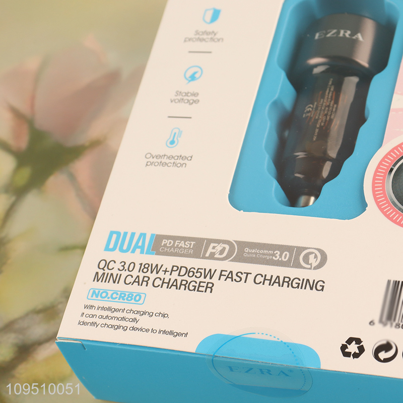 Top quality dual port fast car charger