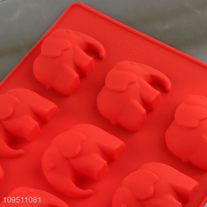 China wholesale elephant shape silicone cake mold