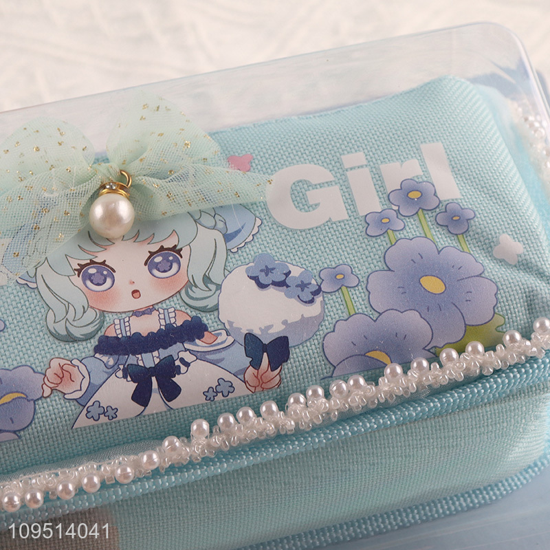 Online wholesale girls students stationery pencil bag