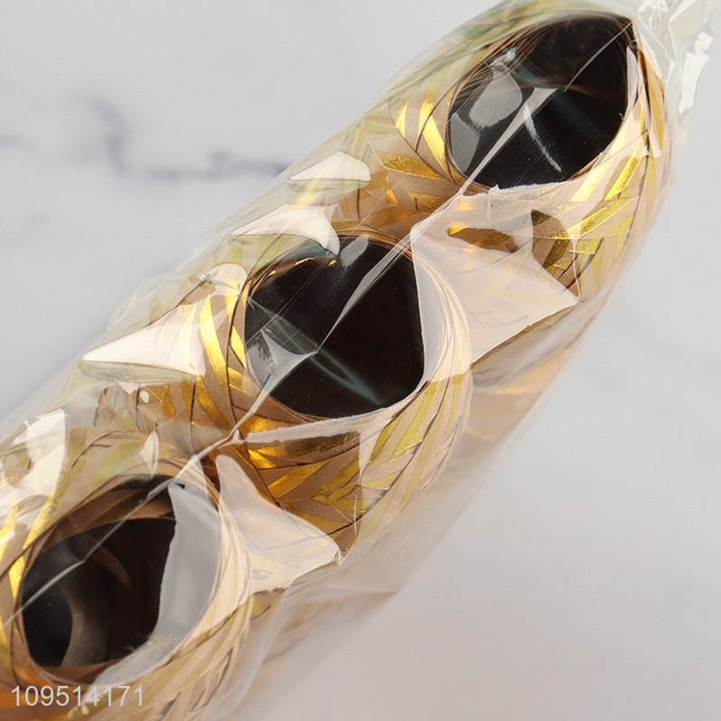 New arrival golden gift wrapping ribbon packaging ribbon