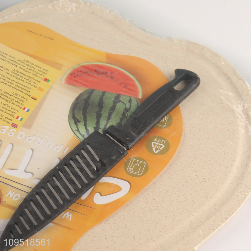 Wholesale kitchen cutting board chopping blocks with knife