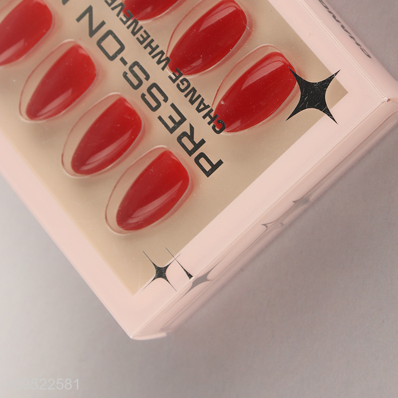 Online wholesale wearable full cover false fingernail