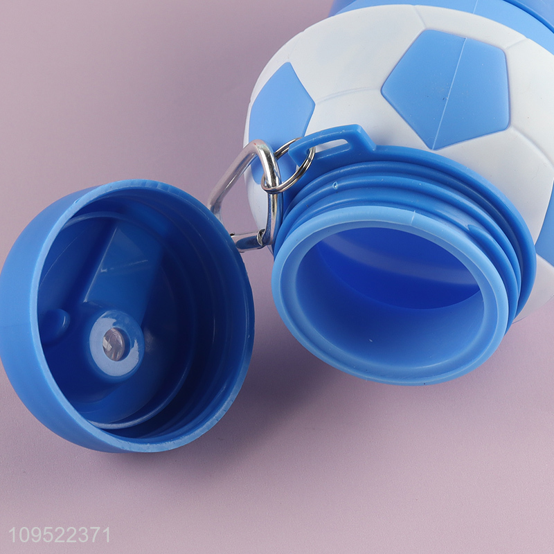 Top products foldable football shape water bottle