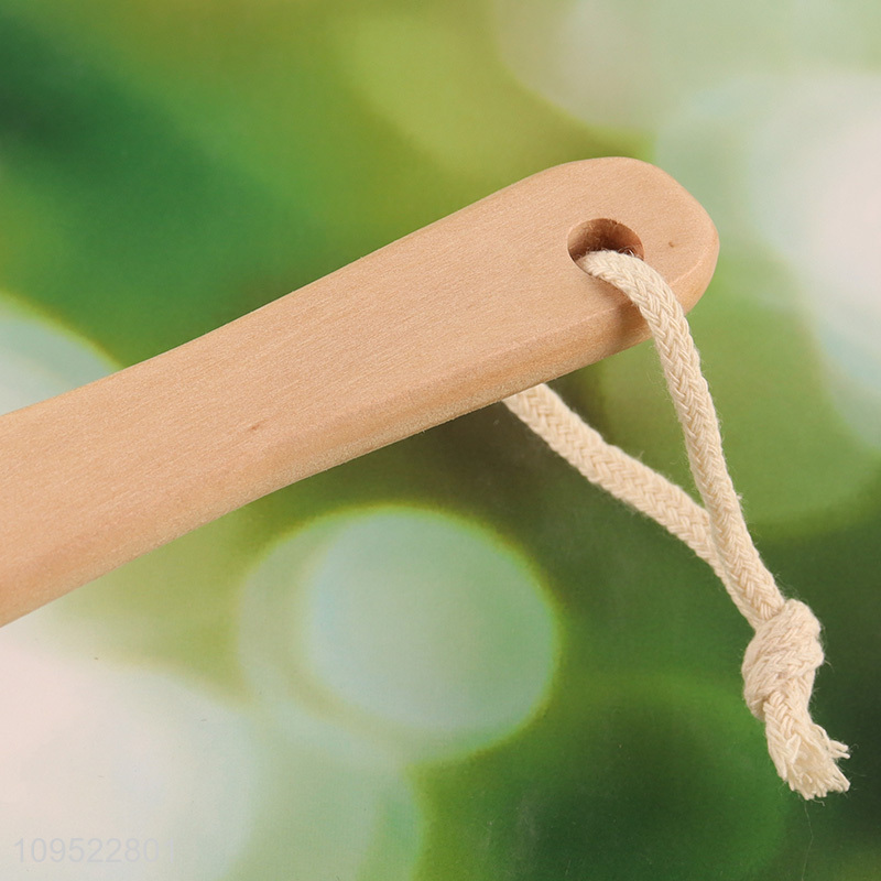 Latest products natural wooden handle body bathing brush