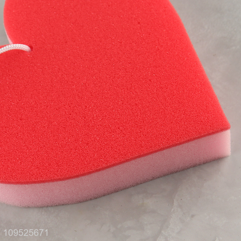 Good sale heart bath sponge shower sponge