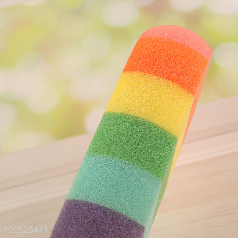 China products rainbow color popsicle bath sponge shower sponge