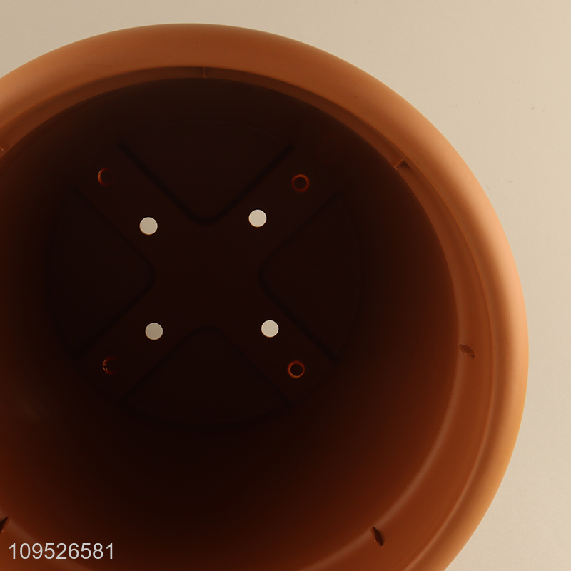New arrival round plastic flower pot for sale