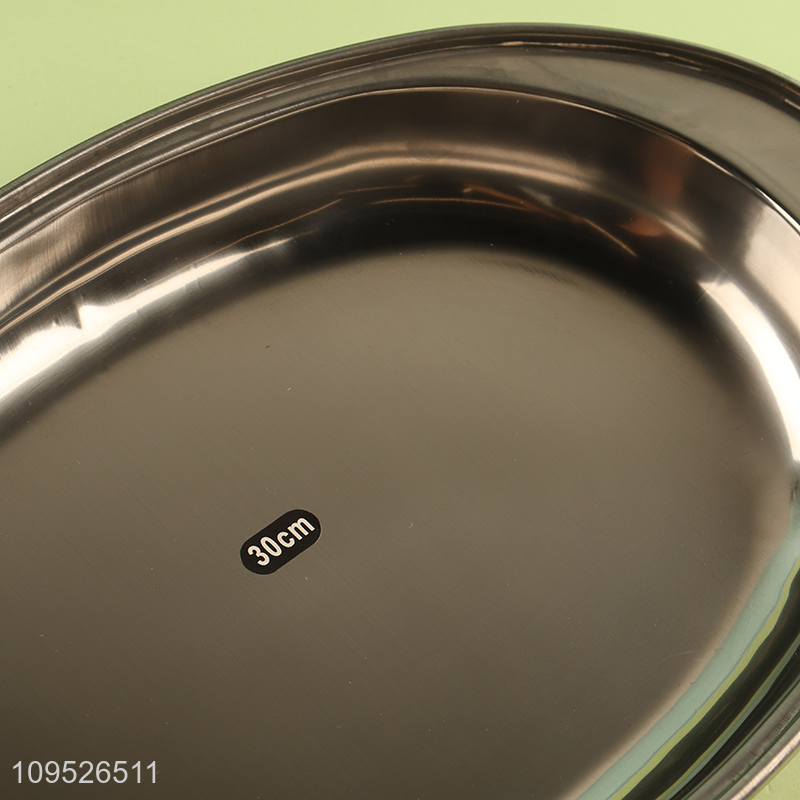 Hot sale stainless steel round tableware plate
