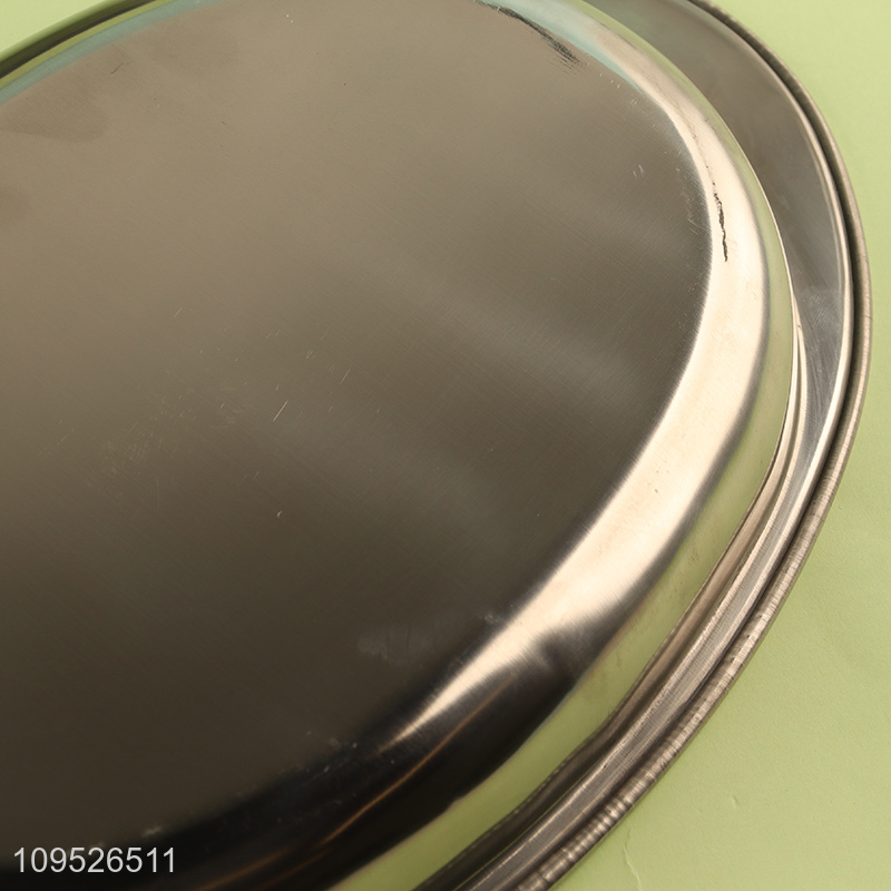 Hot sale stainless steel round tableware plate