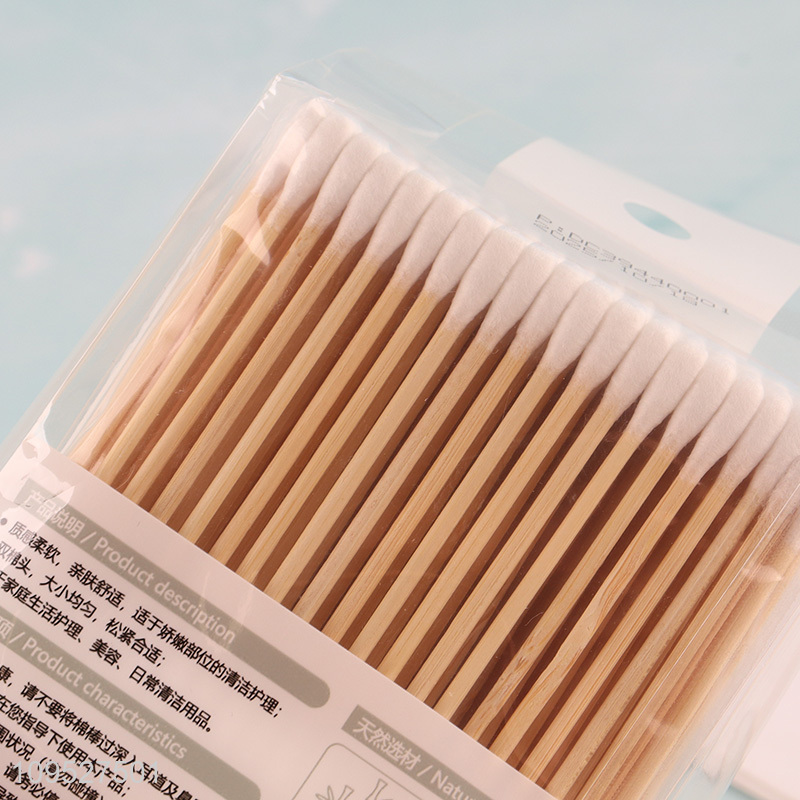 China supplier daily use bamboo cotton swabs set