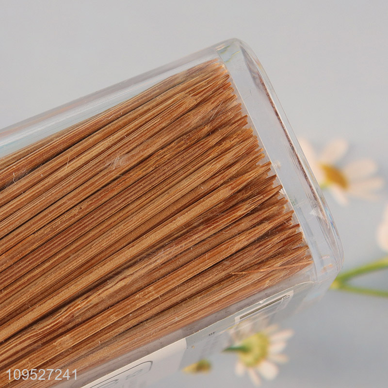 Top sale 450pcs carbonized bamboo toothpicks