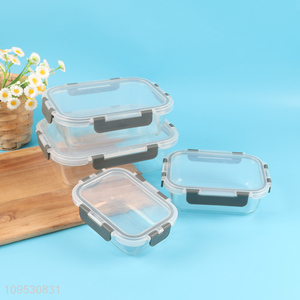 Online wholesale glass food container crisper for kitchen