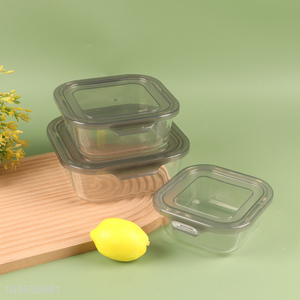 Latest products   glass food container preservation box with lid