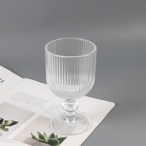 Custom Vertical Stripes Wine Glasses Fashion Goblet