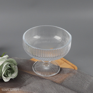 Fashion Glass Bowl For Serving Salad Soup And Fruits