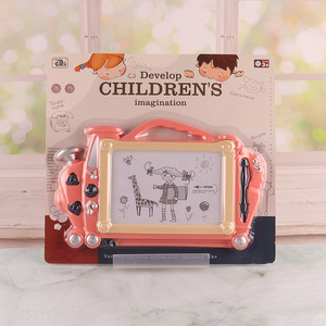 Hot sale cartoon train kids magnetic drawing board